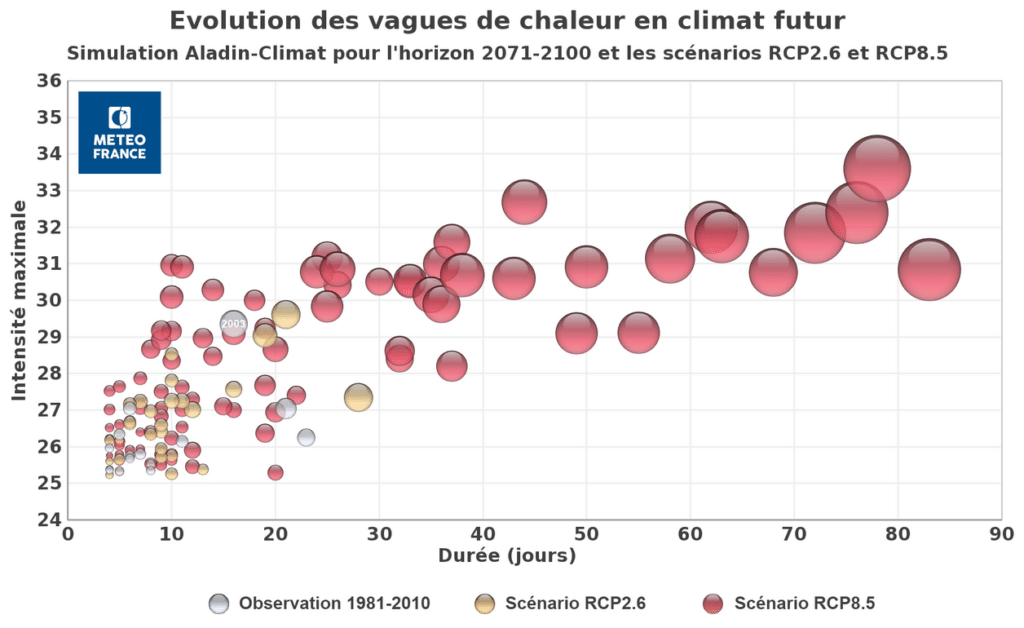 evolution des vagues de chaleur